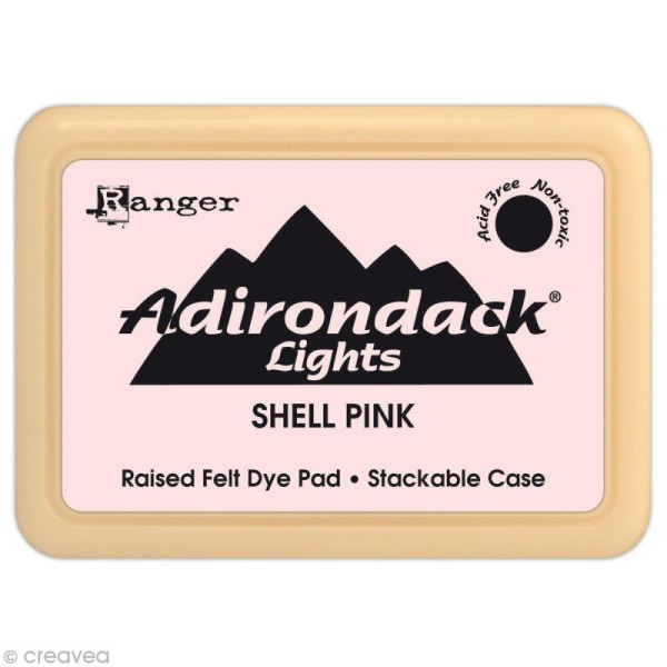 Encreur Adirondack Lights - Encre Rose Coquillage (Shell Pink) - Photo n°1