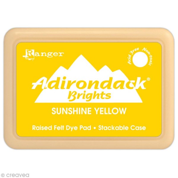 Encreur Adirondack Brights - Encre Jaune soleil (Sunshine Yellow) - Photo n°1