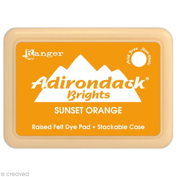Encreur Adirondack Brights - Encre Orange couché de soleil (Sunset Orange) - Photo n°1