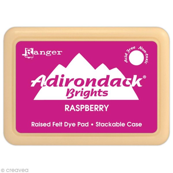 Encreur Adirondack Brights - Encre Rose Framboise (Raspberry) - Photo n°1