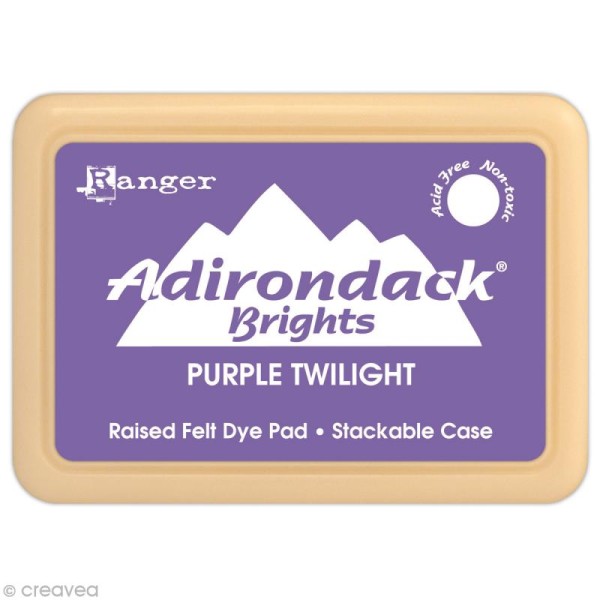 Encreur Adirondack Brights - Encre Violet crépuscule (Purple Twilight) - Photo n°1