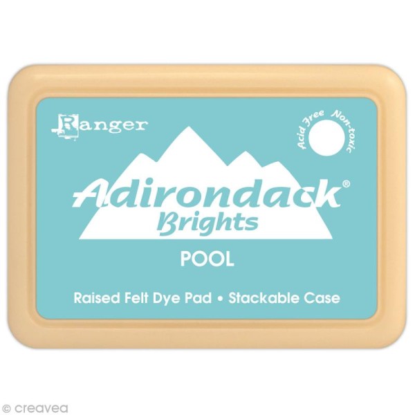 Encreur Adirondack Brights - Encre Bleu piscine (Pool) - Photo n°1