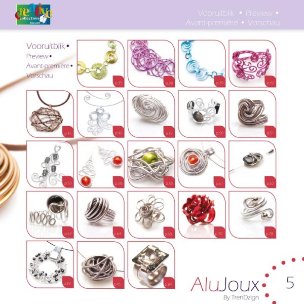Livre Bijoux en fil aluminium AluJoux - Marianne Vondenhoff - Photo n°3