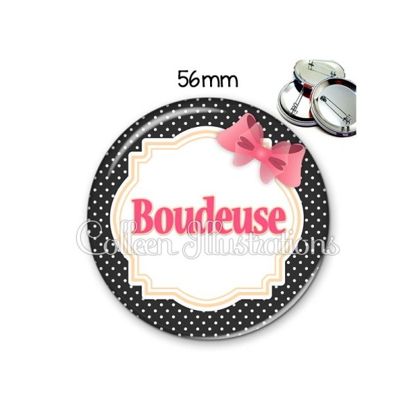 Badge 56mm Boudeuse - Photo n°1