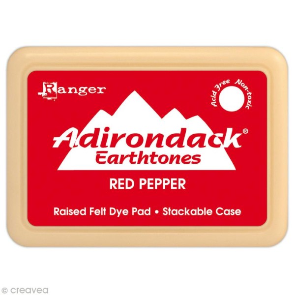Encreur Adirondack Earthtones - Encre Rouge Poivron (Red Pepper) - Photo n°1