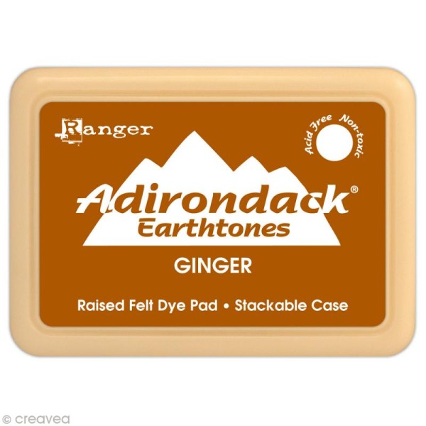 Encreur Adirondack Earthtones - Encre Orange Roux (Ginger) - Photo n°1