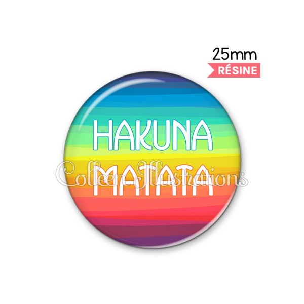 Cabochon en résine epoxy Hakuna Matata - Photo n°1