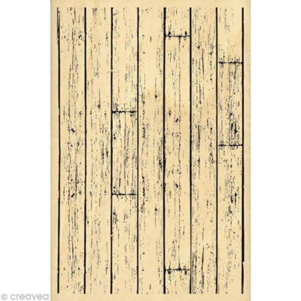 Tampon Fond - Planches de bois - 15 x 10 cm - Photo n°1
