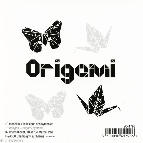 Fiche modèle origami x 10 + lexique - Photo n°1