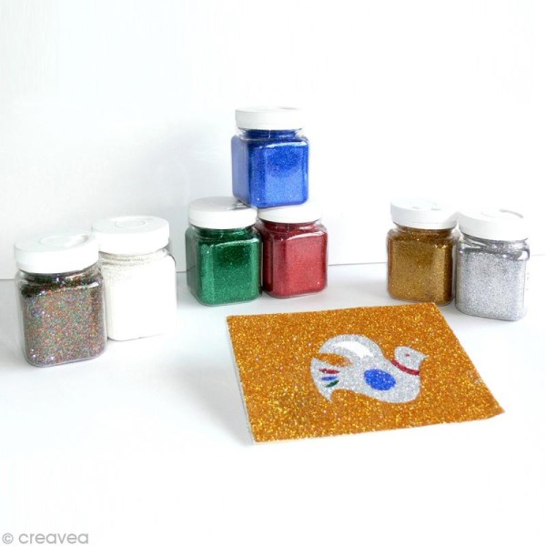Pot poudre de paillettes - Multicolore - 115 gr - Photo n°2