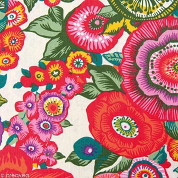 Set Scrapbooking - Patchwork Family - Fleurs et Gros Pois - 12 motifs 30,5 x 30,5 cm - Photo n°2