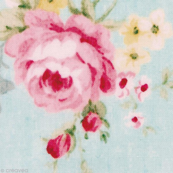 Set Scrapbooking - Patchwork Family - Fleurs et Vichy - 12 motifs 30,5 x 30,5 cm - Photo n°4