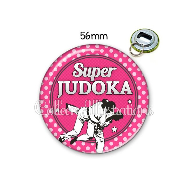 Décapsuleur 56mm Super Judoka Porte-clés Porte-clefs - Photo n°1