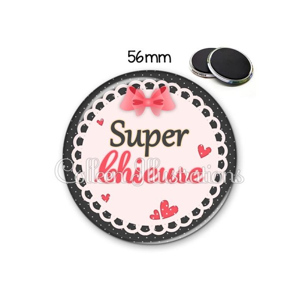 Magnet 56mm Super chieuse - Photo n°1