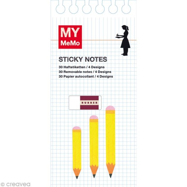 Sticky notes Métier - Etudiant x 120 - Photo n°1
