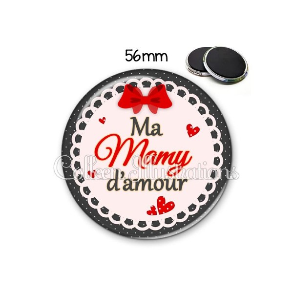 Magnet 56mm Mamy d'amour - Photo n°1