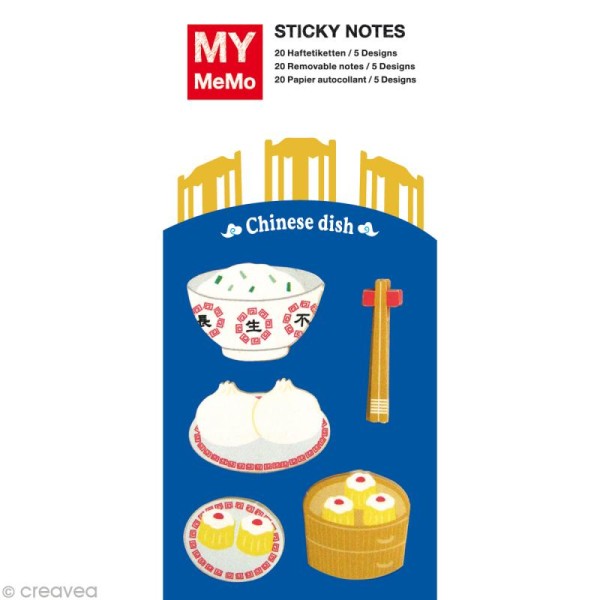 Sticky notes Repas - Restaurant chinois x 20 - Photo n°1