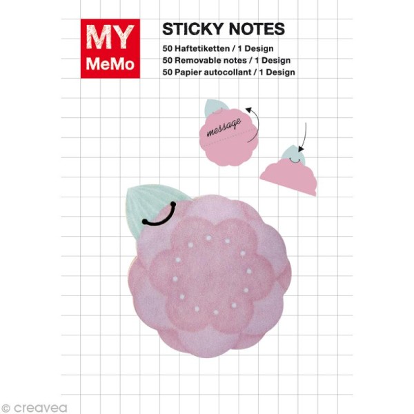 Sticky notes Fleur - Camélia x 50 - Photo n°1