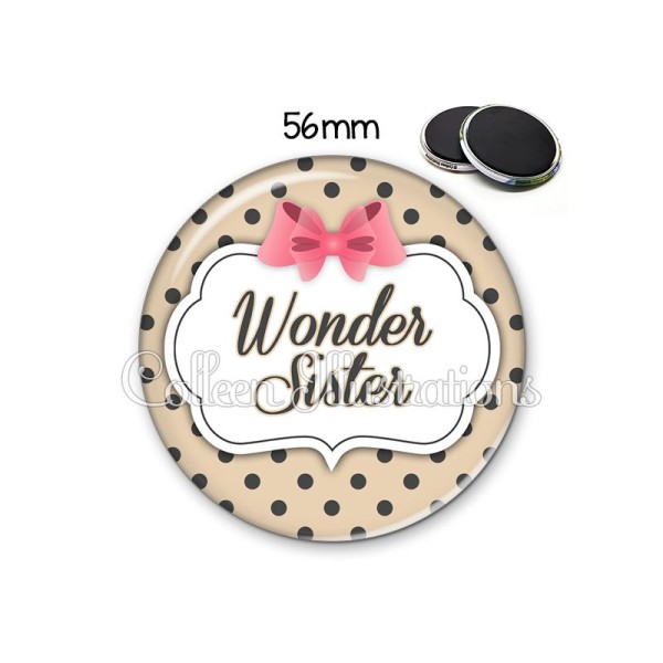 Magnet 56mm Wonder sister - Photo n°1