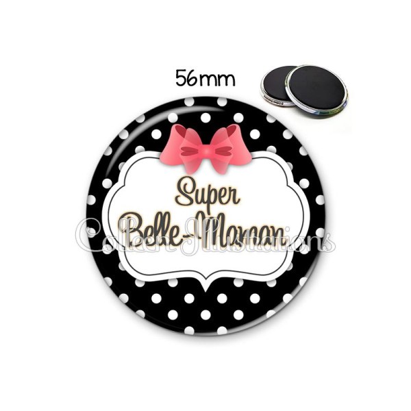 Magnet 56mm Super belle-maman - Photo n°1