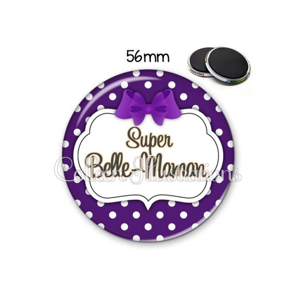 Magnet 56mm Super belle-maman - Photo n°1