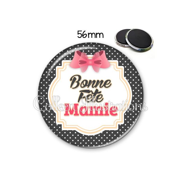 Magnet 56mm Bonne fête mamie - Photo n°1