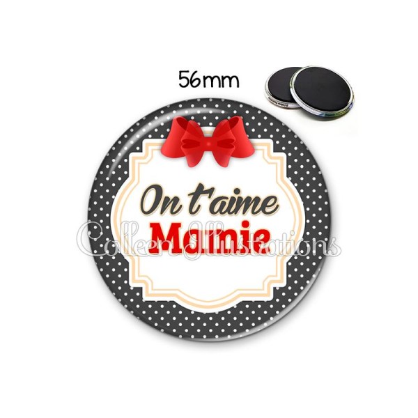 Magnet 56mm Mamie on t'aime - Photo n°1