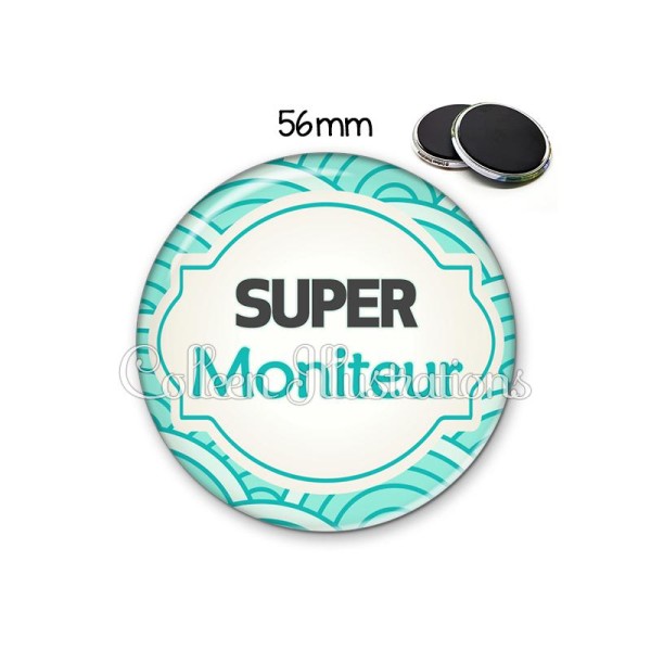 Magnet 56mm Super moniteur - Photo n°1