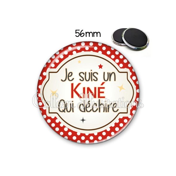Magnet 56mm Kiné qui déchire - Photo n°1