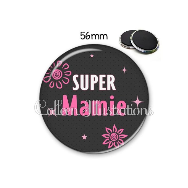 Magnet 56mm Super mamie - Photo n°1