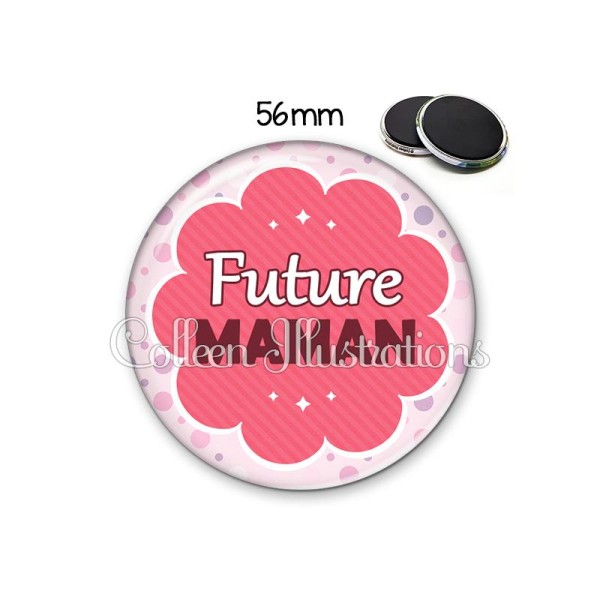 Magnet 56mm Future maman - Photo n°1