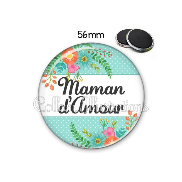 Magnet 56mm Maman d'amour - Photo n°1