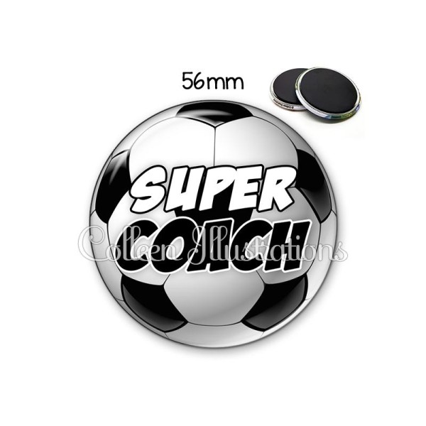 Magnet 56mm Super coach - Photo n°1