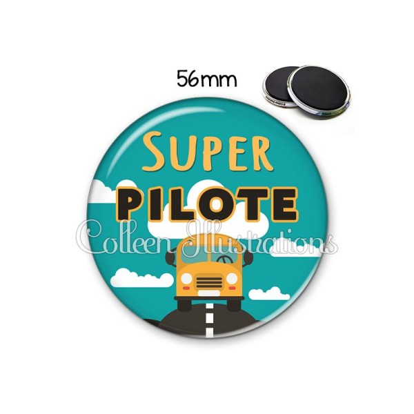 Magnet 56mm Super pilote - Photo n°1