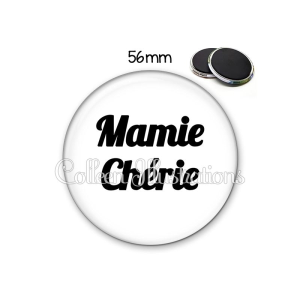 Magnet 56mm Maman chérie - Photo n°1