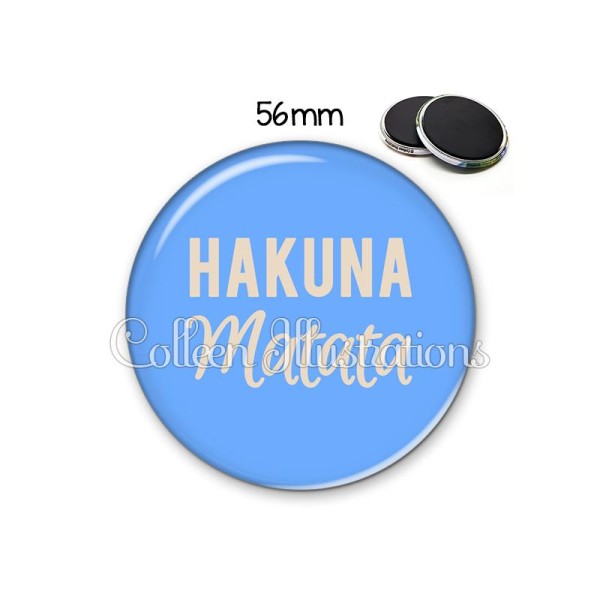 Magnet 56mm Hakuna matata - Photo n°1