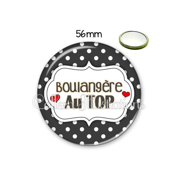 Miroir 56mm Boulangère au top - Photo n°1