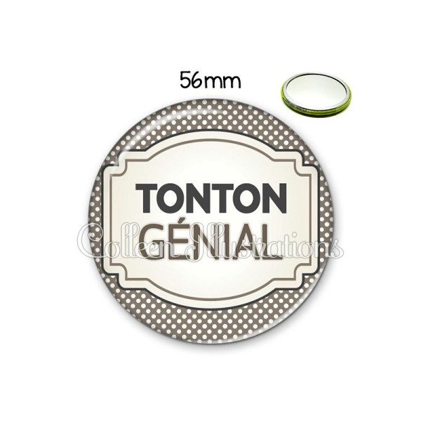 Miroir 56mm Tonton génial - Photo n°1