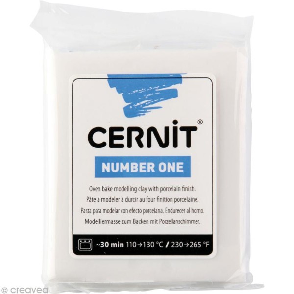 Cernit - Number one - Blanc porcelaine 56 gr - Photo n°1