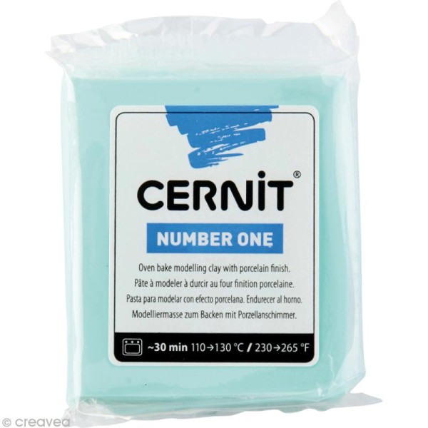 Cernit - Number one - Vert menthe 56 gr - Photo n°1