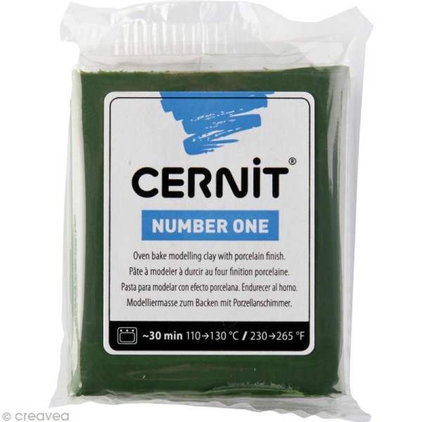 Cernit - Number one - Vert olive 56 gr - Photo n°1