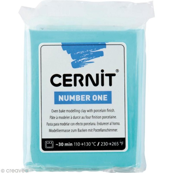Cernit - Number one - Bleu turquoise 56 gr - Photo n°1