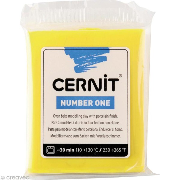 Cernit - Number one - Jaune citron 56 gr - Photo n°1