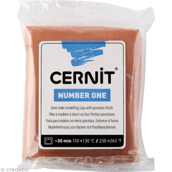 Cernit - Number one - Marron caramel 56 gr - Photo n°1