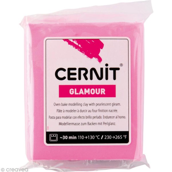 Cernit - Glamour - Rose fuchsia 56 gr - Photo n°1