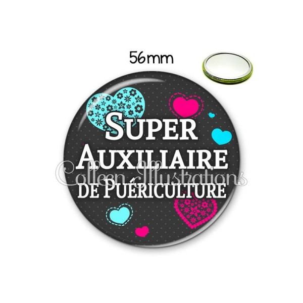 Miroir 56mm Super auxiliaire de puériculture - Photo n°1