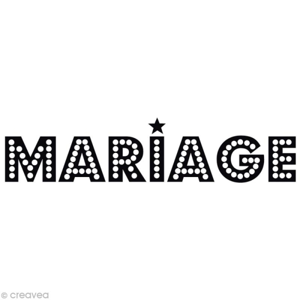 Tampon Mariage - Soho urbain - Mariage à Broadway - 9 x 3 cm - Photo n°1