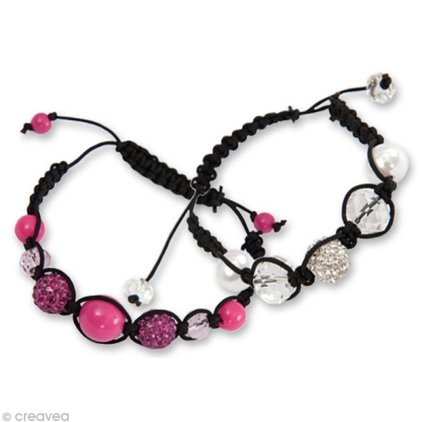 Perle Shamballa 10 mm Deluxe - Rouge - Photo n°3
