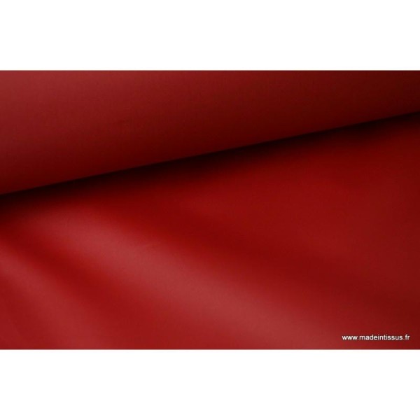 Tissu polyester rouge hermès déperlant pour parapluie - Photo n°3