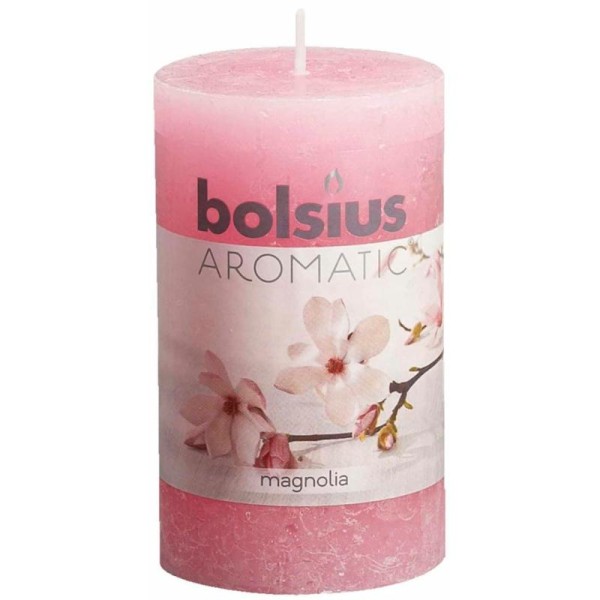 Bolsius Bougie Parfumée Rustique 6 Pcs Magnolia 103626240304 - Photo n°1